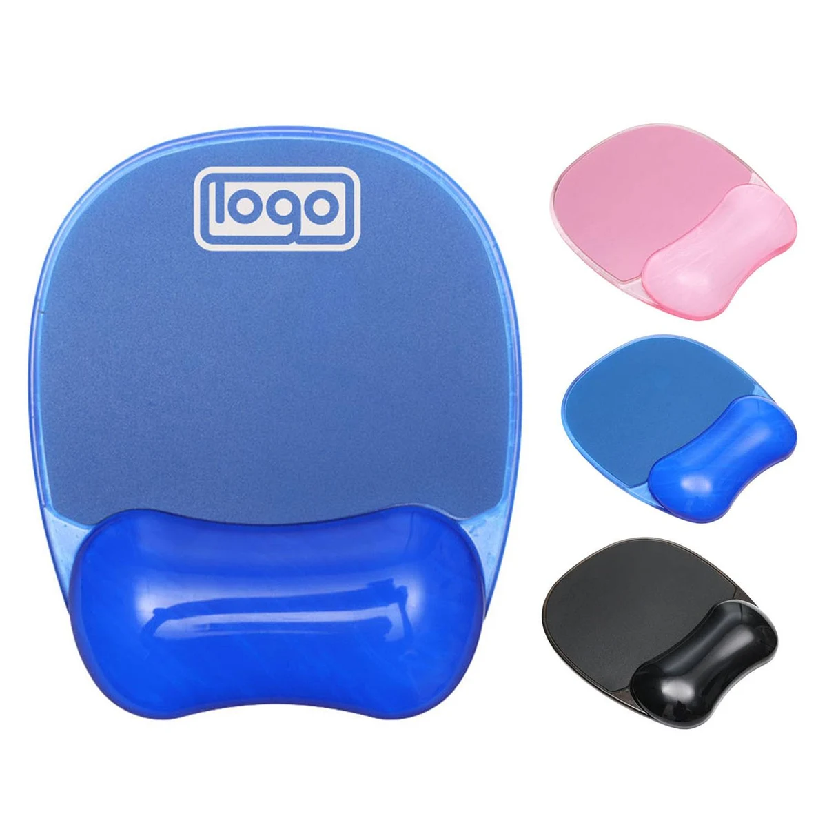 PU Leather Mouse Pad with Silicone Wrist Rest 1