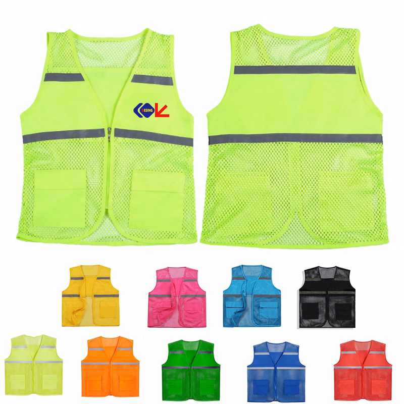 High Visibility Strips Reflective Mesh Vest
