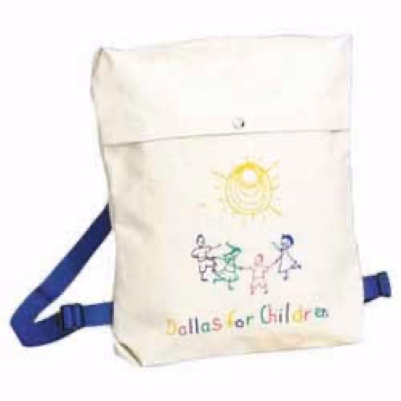 10 Oz. Natural Canvas Little People's Book Pack Bag