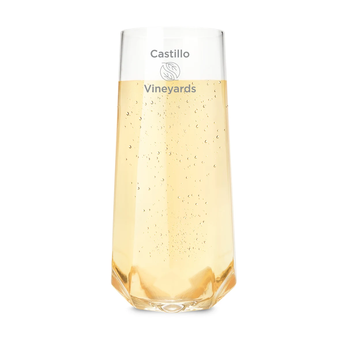 Viski® Faceted Crystal Stemless Champagne Flute, set of 2 1