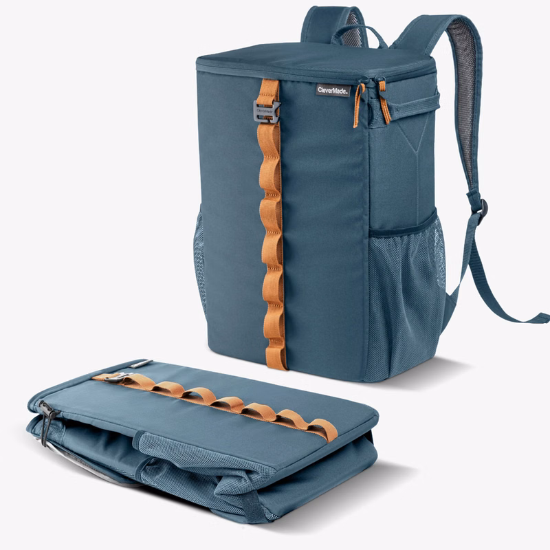 CleverMade® 24 Can Lightweight Collapsible Backpack Cooler