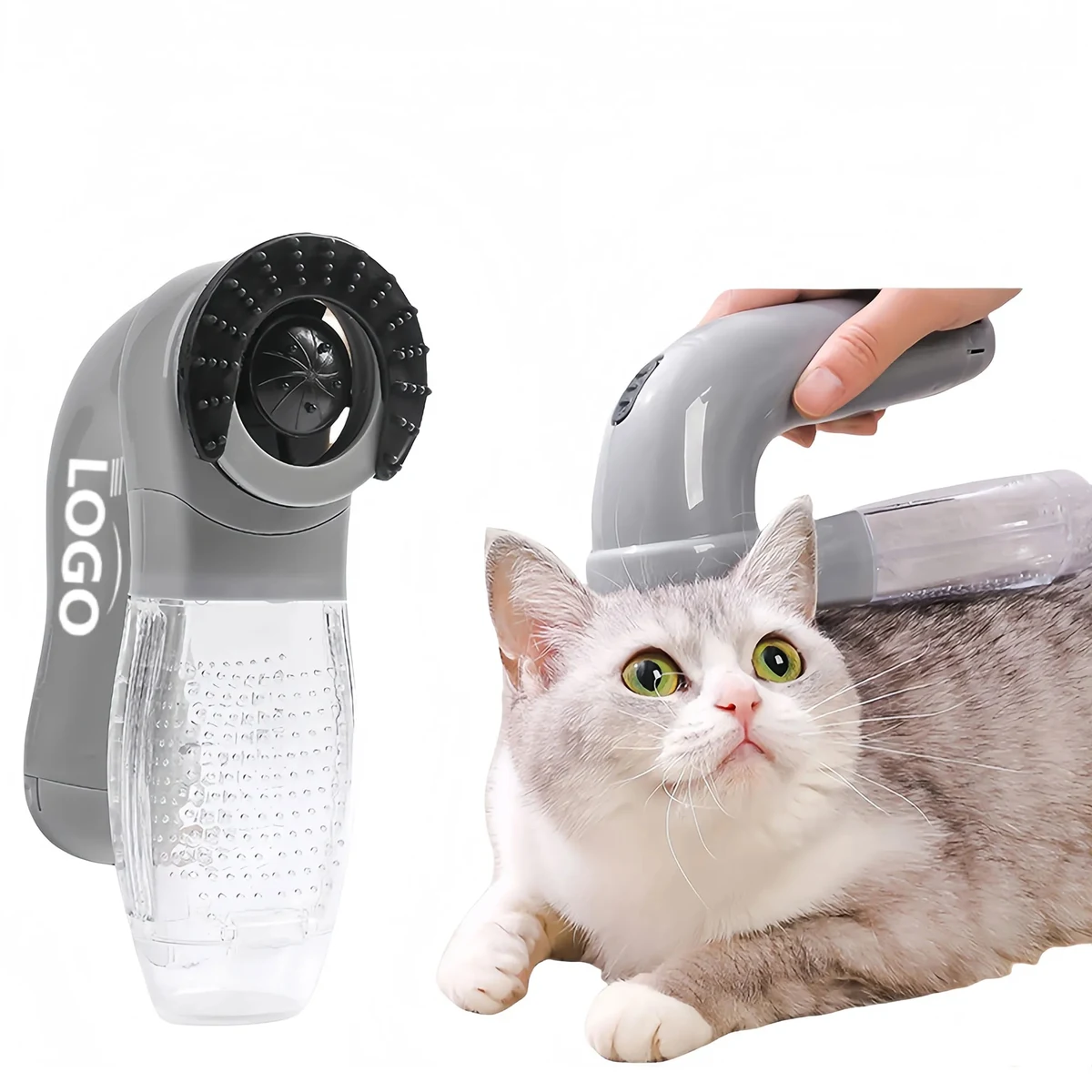 Portable Pet Hair Vacuum With 6-Blade Grooming System 1