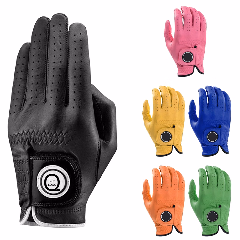 Colorful Goatskin Soft And Comfortable Golf Gloves