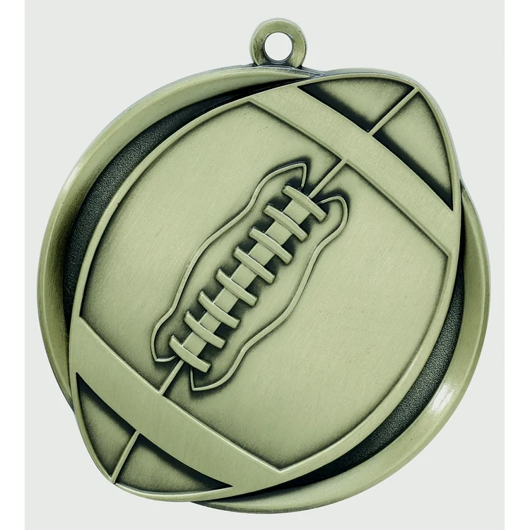 Football Mega Medal, 2-1/4" 1