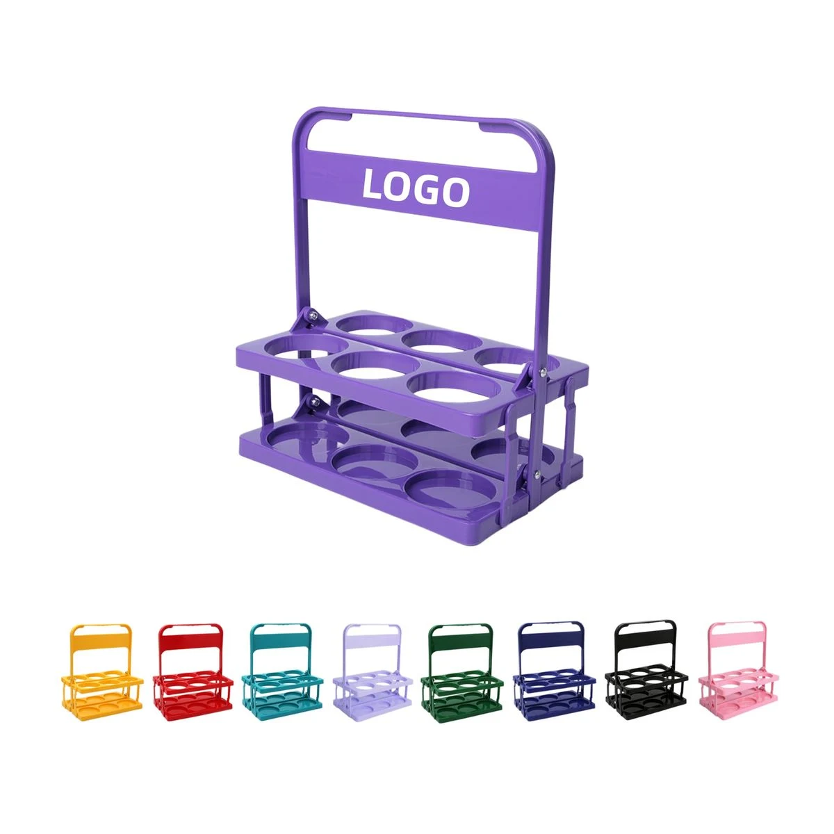 Portable Beverage Rack Collapsible Bottle Can Caddy 1