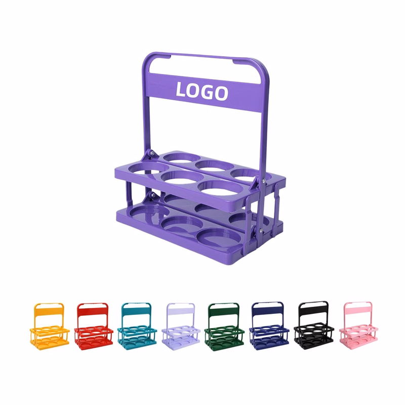 Portable Beverage Rack Collapsible Bottle Can Caddy