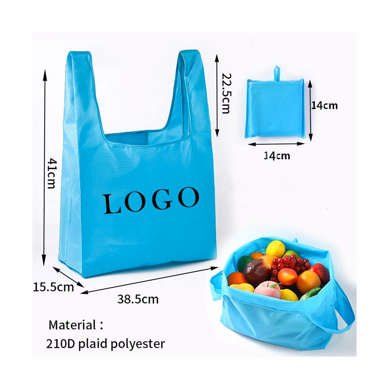 Reusable Shopping Bags Foldable Nylon Tote Bags