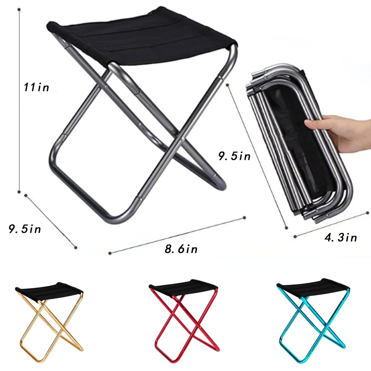 Portable Folding Seats Camping Stool MOQ 10pcs 1