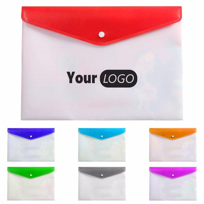 Pp Durable Waterproof Plastic A4 Document File Folder (Moq 50)