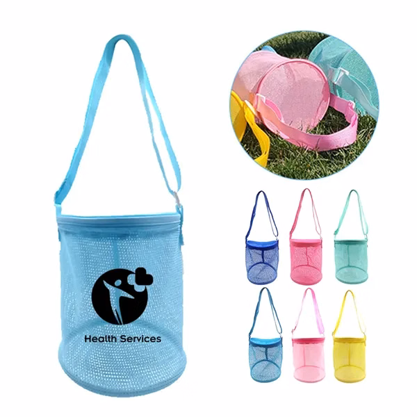 Kids Mesh Beach Bag for Shell Collecting
