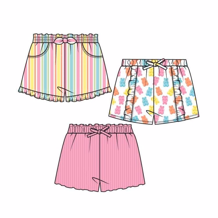 Girls' Shorts - Assorted Colors Size 2-4T 3pk
