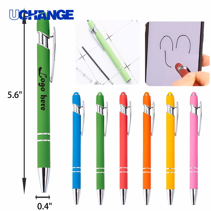 Stylish Press Type Touch Stylus Metal Pen for Tablets