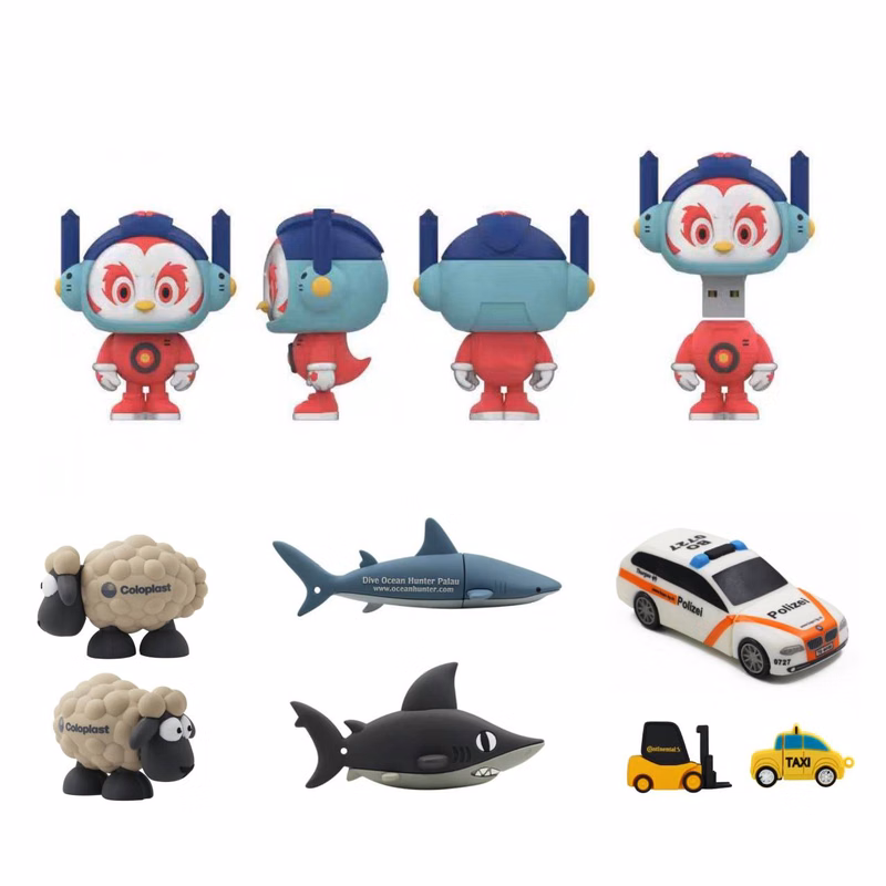 Custom 2D/3D PVC USB2.0 Flash Drive (64GB)
