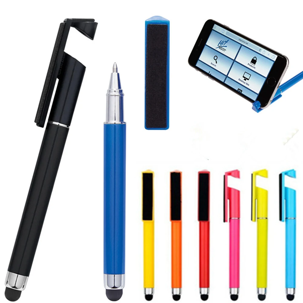 Plastic Stylus Pen with Phone Stand and Screen Cleaner 1