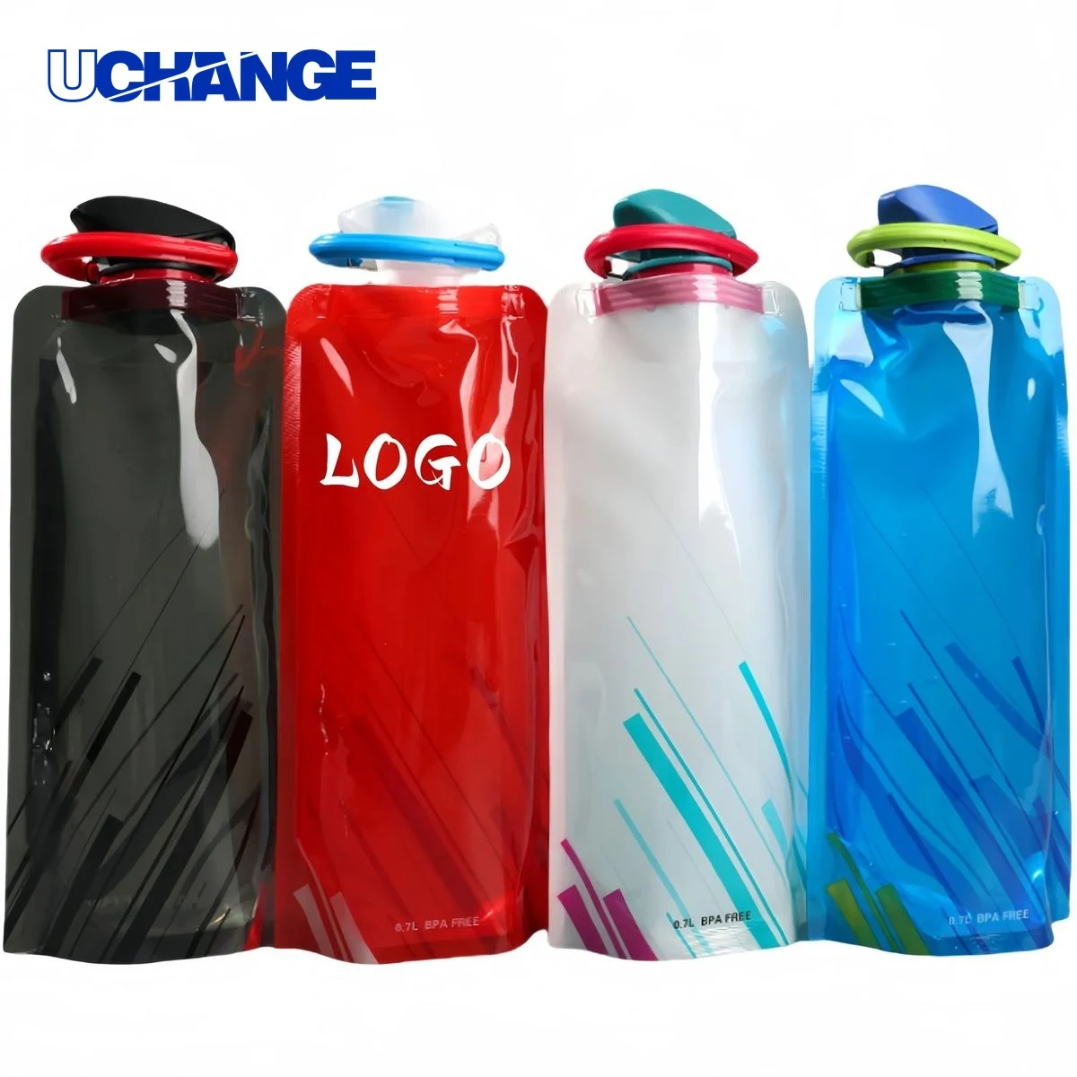 Foldable Plastic Water Bottle Storage Bag 1