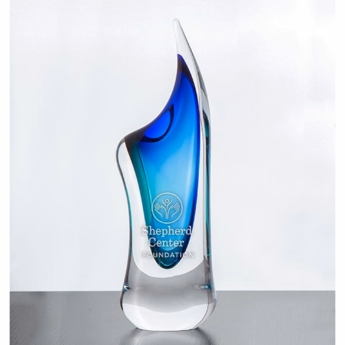 Voltaire Art Vase, Blue/Turquoise