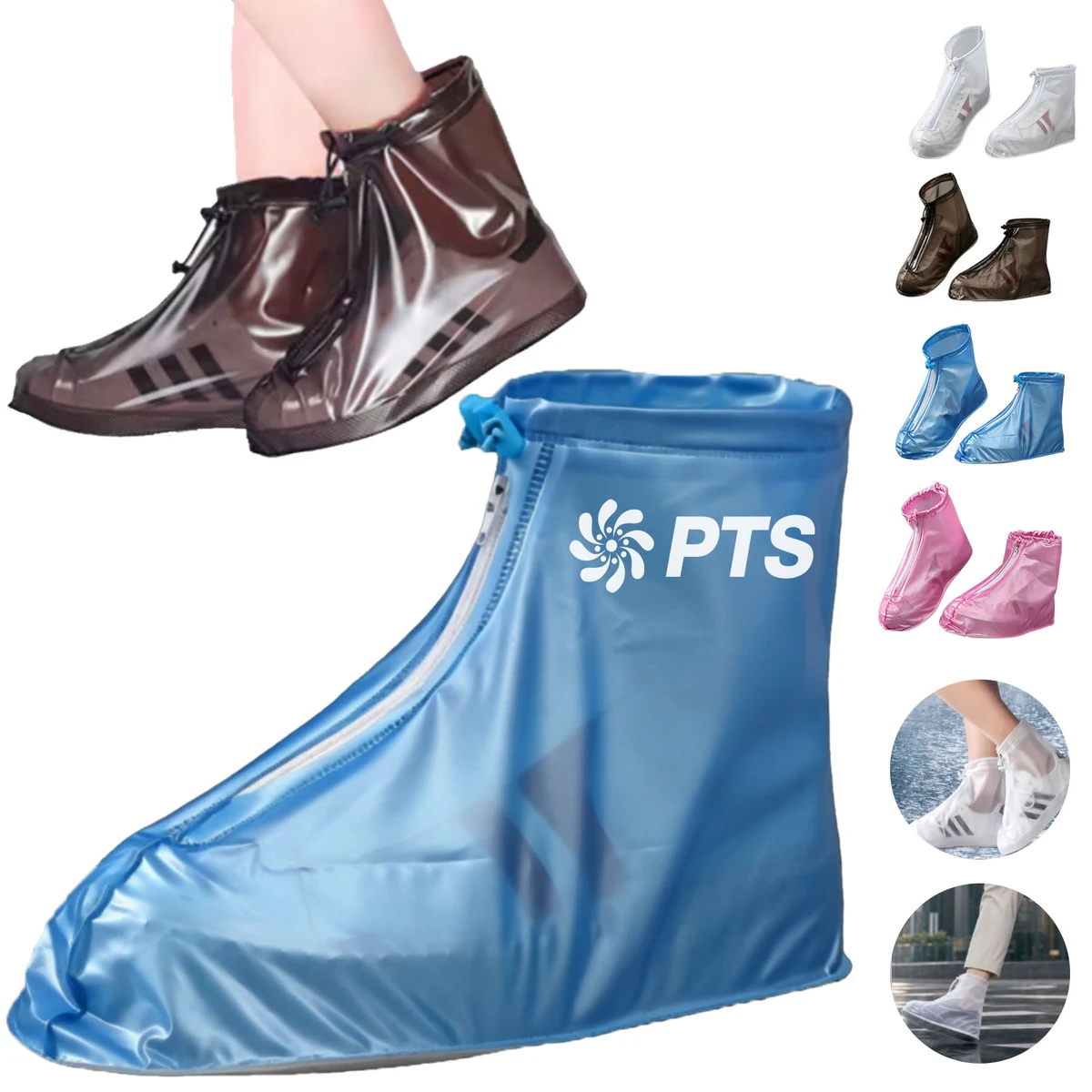 Waterproof Shoe Cover With Zipper 1