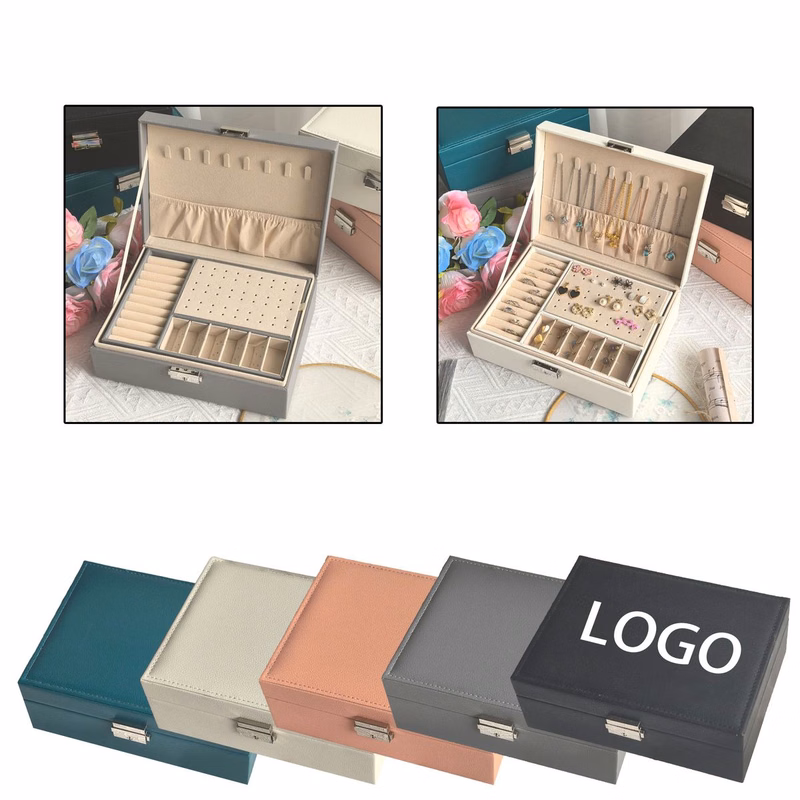 Lockable Multi Compartment Jewelry Storage Case