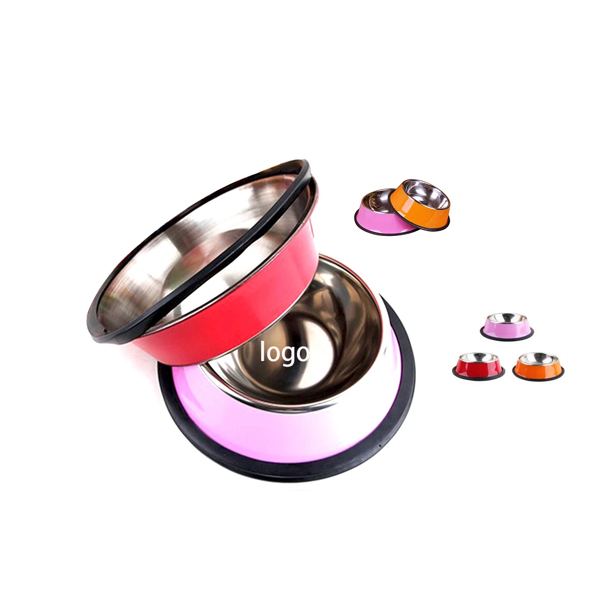 The Colorful Stainless Steel Dog Bowl 1