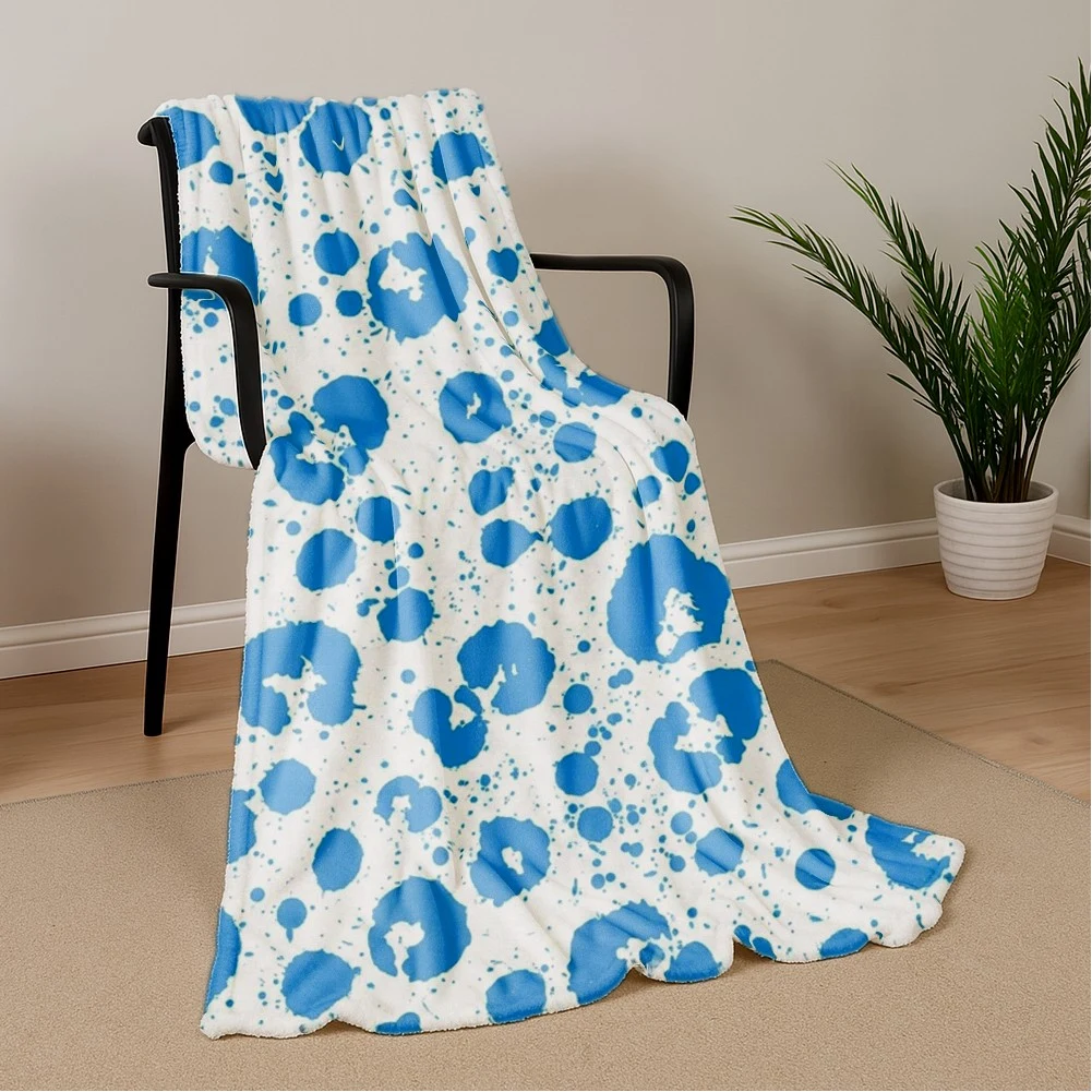 Custom Printed Fleece Blanket 50" X 60" (Ocean) 1
