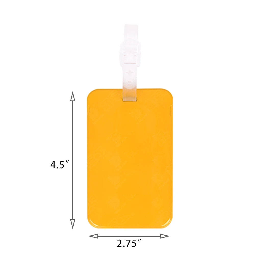 Plastic soft rubber suitcase tag card 1