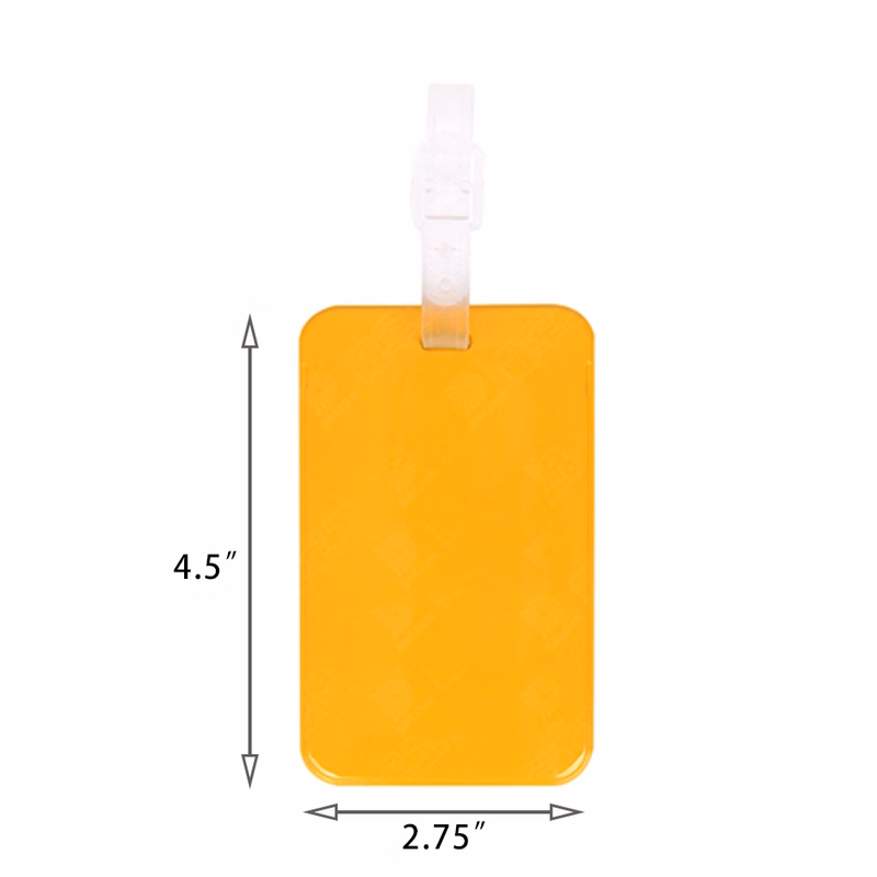 Plastic soft rubber suitcase tag card