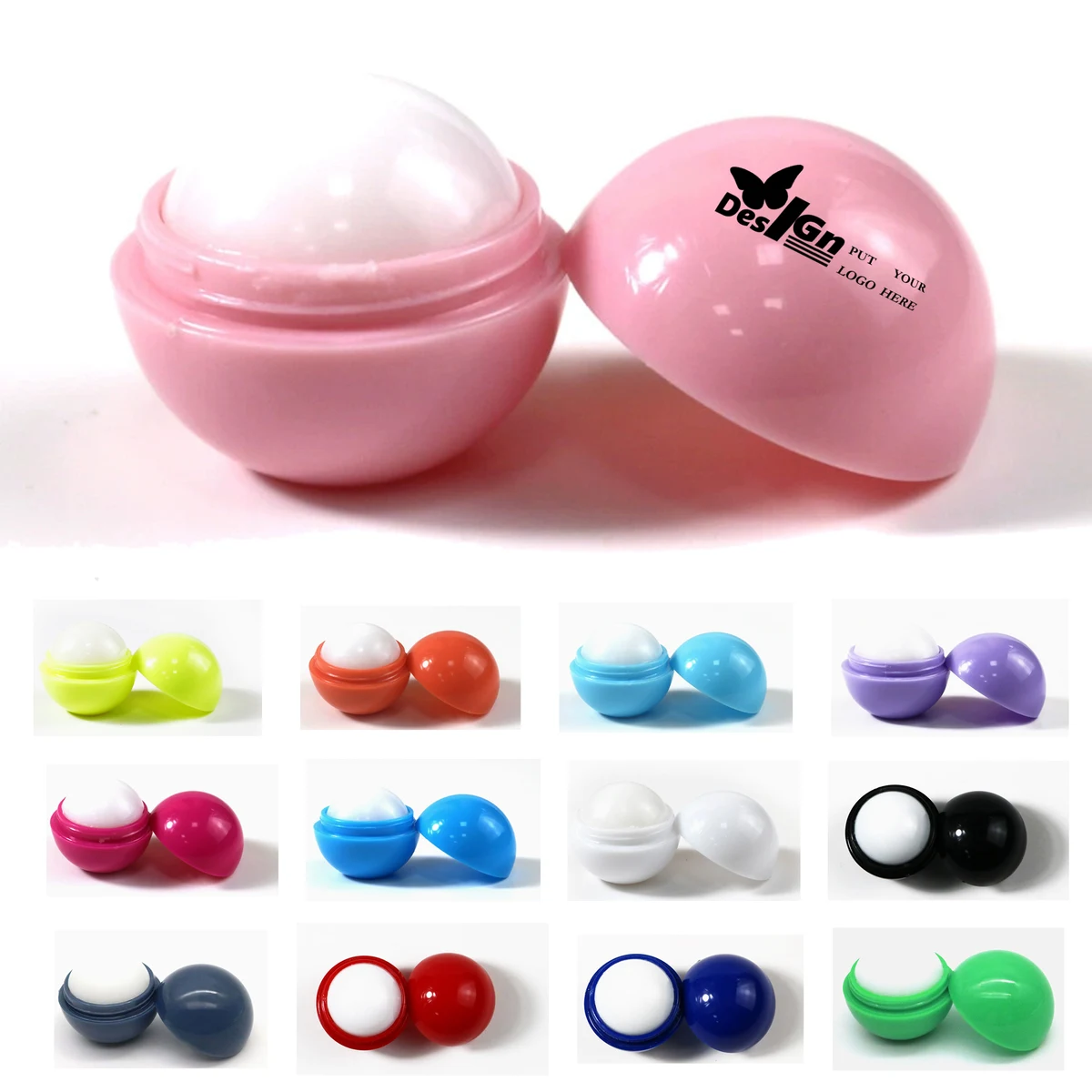 Portable Plastic Round Lip Balm 1