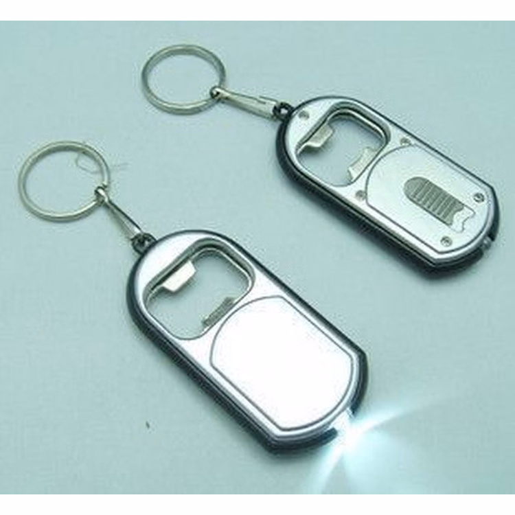 Light-Up Bottle Opener with Key Ring