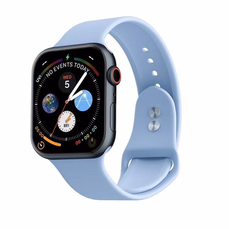 Apple Watch Dual Clasp Bands - Sky Blue Silicone 38mm/40mm/41mm