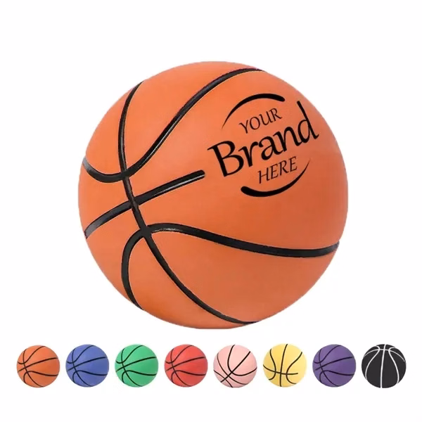 Custom 2 inch Mini Basketball Stress Relief Toy — Promotional Sensory Ball