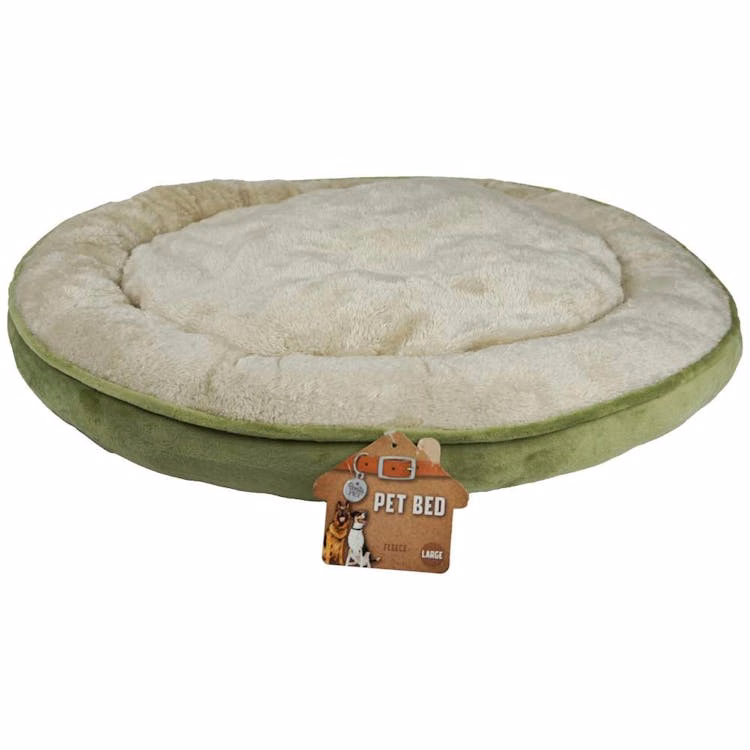 Pet Fleece Bed Green Large