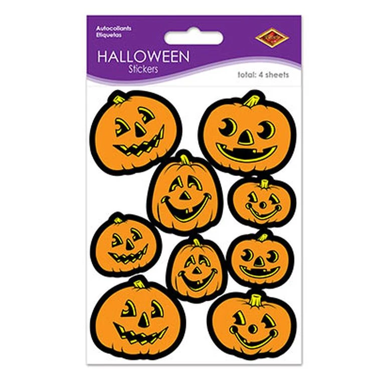 Plus Pak Jack-O-Lantern Stickers 1