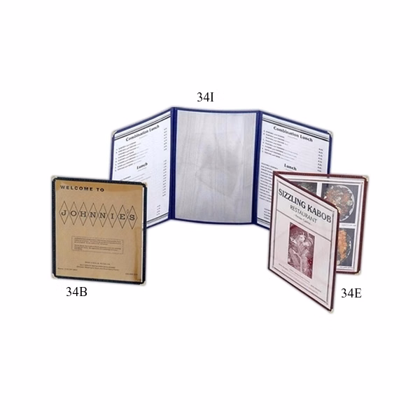 Cafe Menu Cover - Book Style 4 Panel