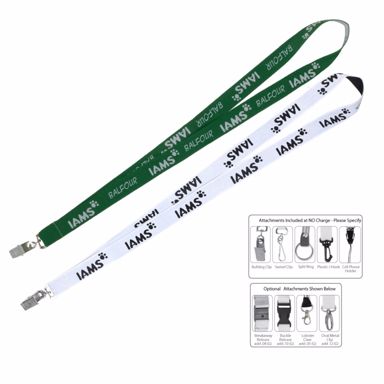 "EASTMAN" 3/4" Super Fine Detail Woven-In Lanyard (Overseas Production 8-10 Weeks)