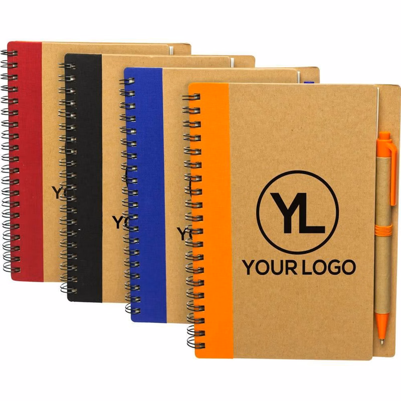 Eco-Friendly Spiral Kraft Cover Notebook