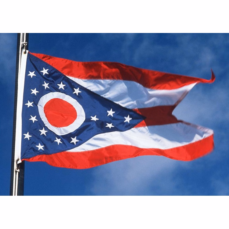 Ohio State Flag - 5' x 8' - Polyester