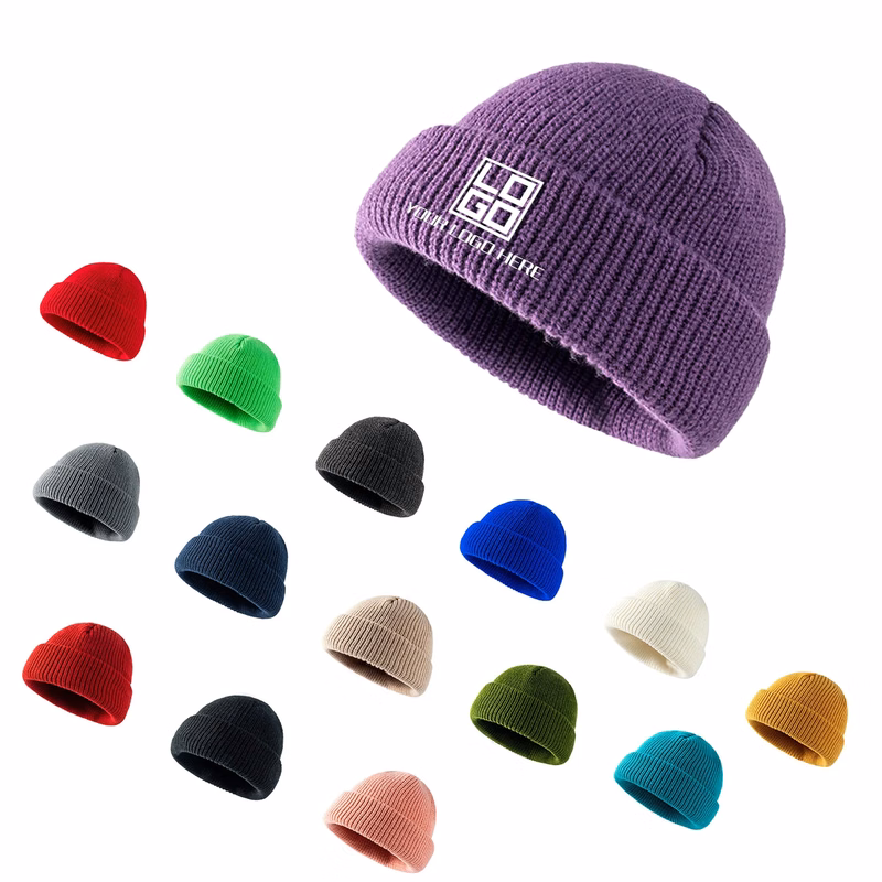 Ribbed Knitted Cuff Beanie MOQ20pcs