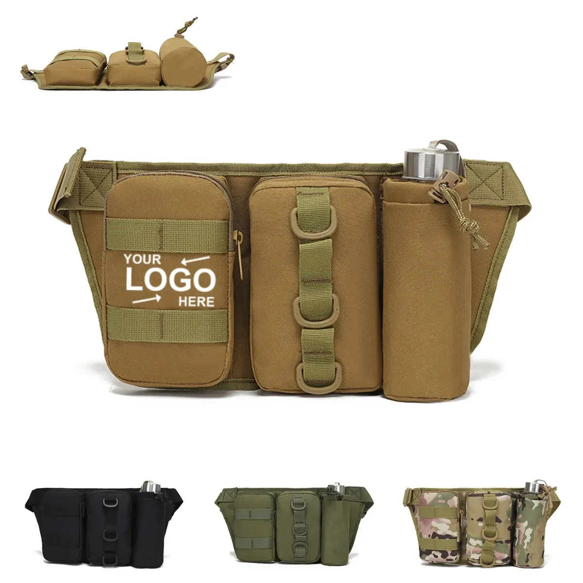 Tactical Waist Pack With Bottle Holder 1
