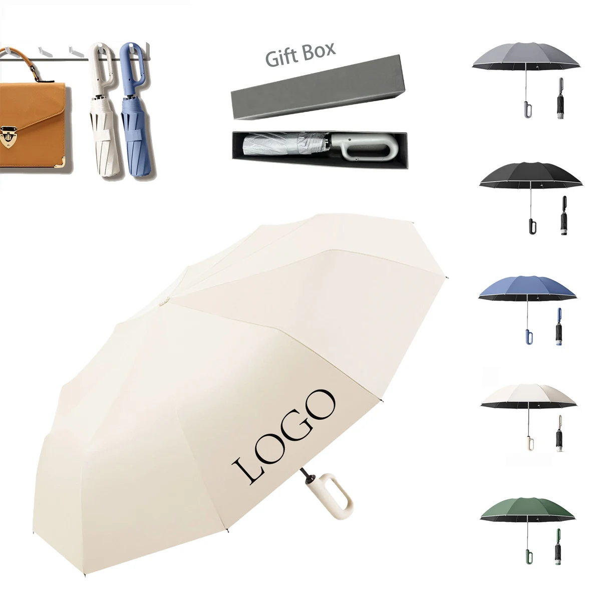 Dual-Purpose Sun and Rain Automatic Umbrella 1