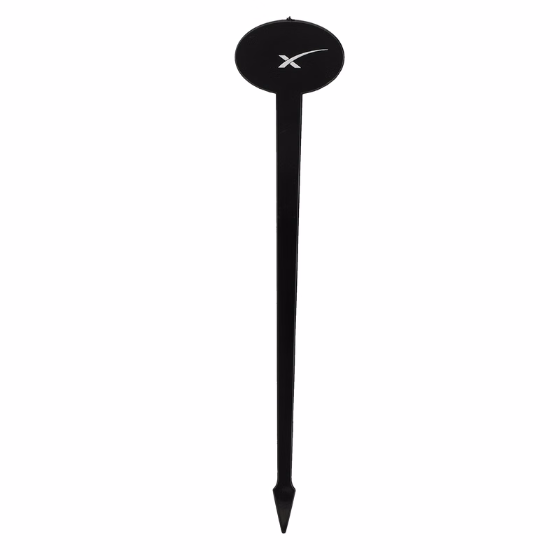 Plastic Drink Stirrer 6.000" Oval Black Digital Print
