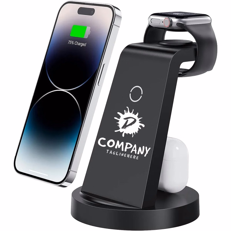 3 In 1 Wireless Charging Station For Phone Watch Headphone