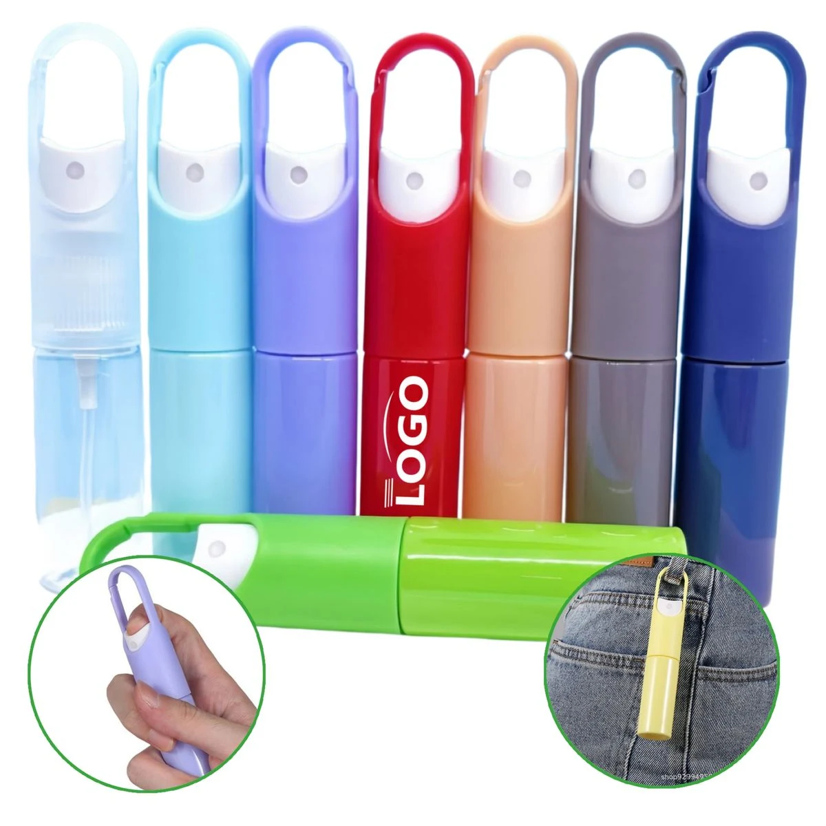 Hand Sanitizer Holder Perfume Travel Spray Bottle With Hook 1