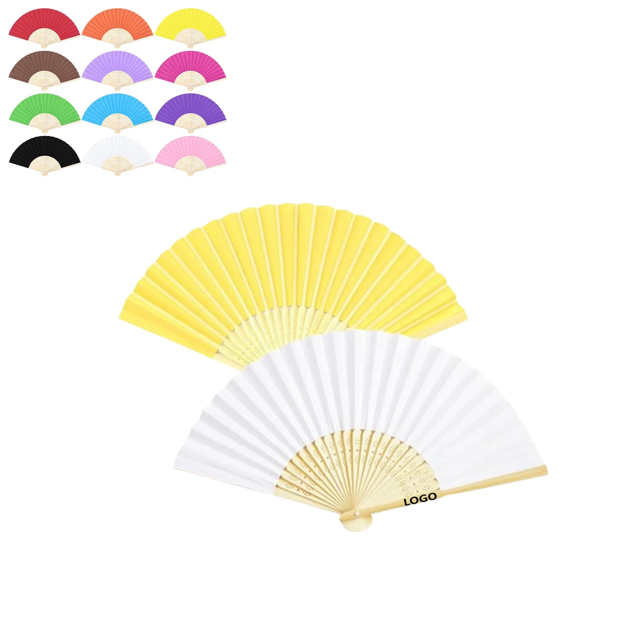 DIY Custom Folding Single-Sided Bamboo Fan 1