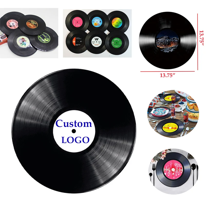 Vinyl Record Table Plate Placemat 1