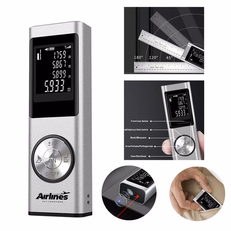 40M Rechargeable Battery Laser Distance Meter Rangefinder