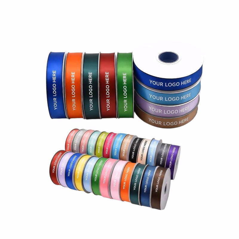 2 Rolls MOQ 100 Yard Rainbow Polyester Ribbon 0.79in