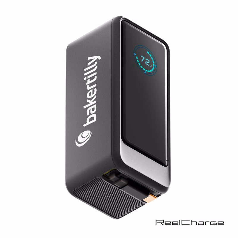 ReelCharge ReelPro 45W 10,000 mAh Power Bank w/Cable