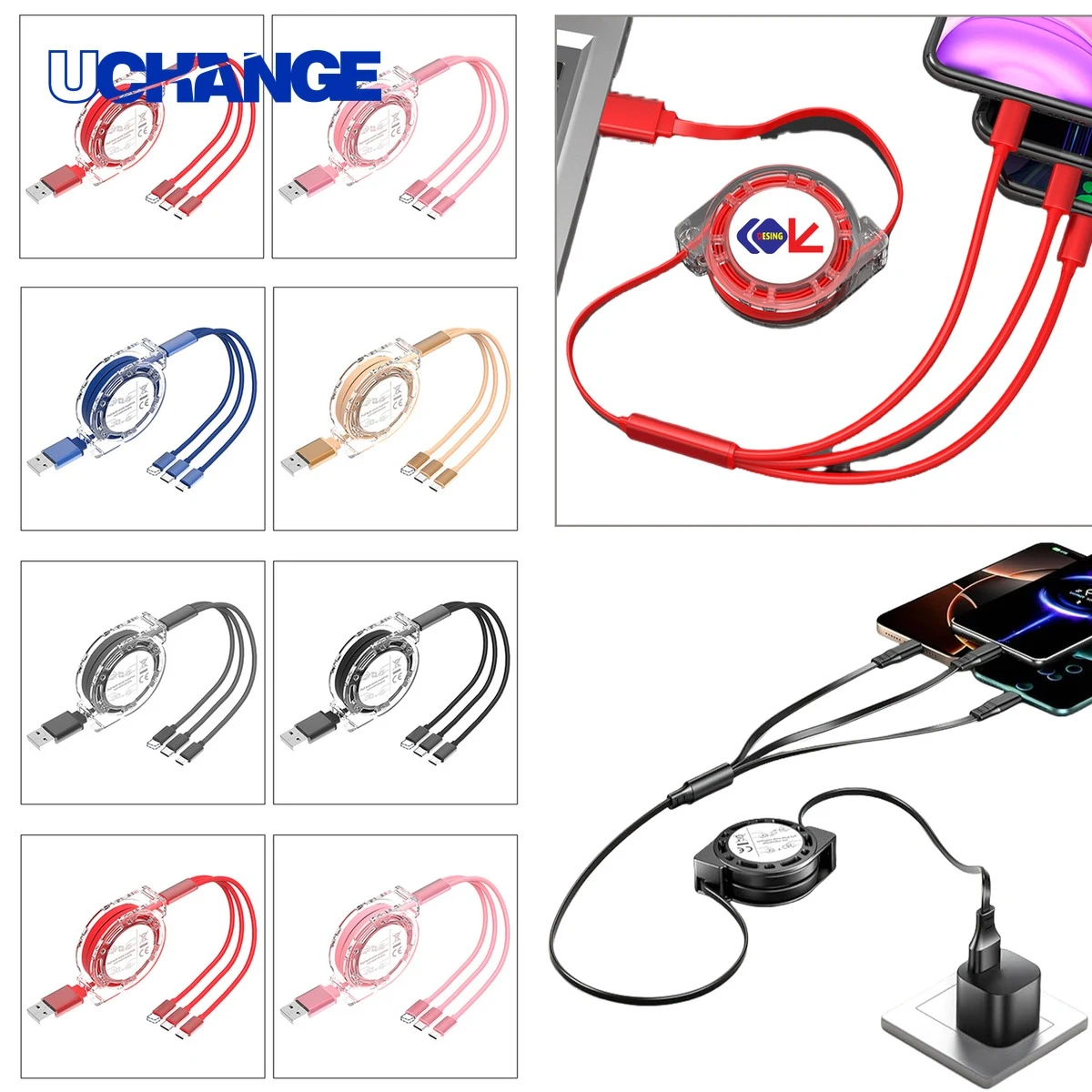 Retractable Multi Charging Cable 1