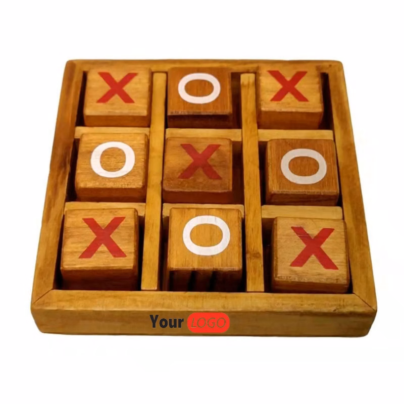 XO Wooden Tic-tac-toe Toy Children's Game Interactive Board