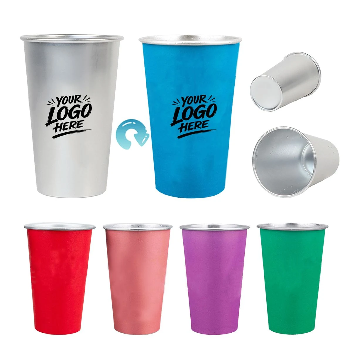16oz Color Changing Aluminum Party Cup Reusable 1